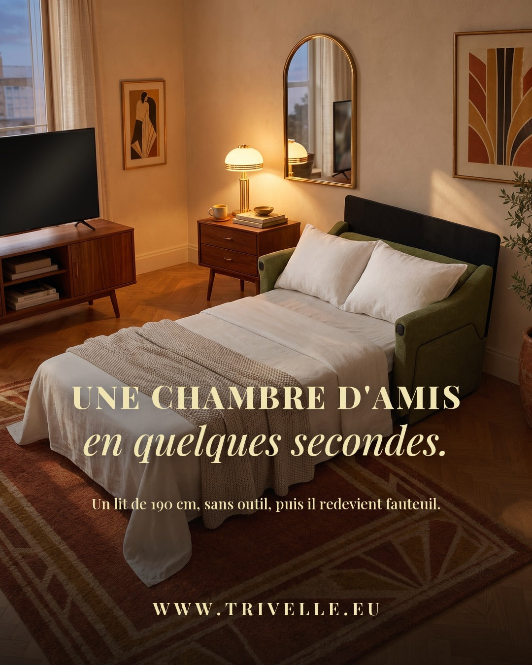 Une chambre d'amis en quelques secondes