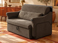Trivelle tissu bouclé taupe, mode fauteuil