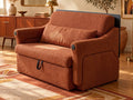 Trivelle tissu bouclé terracotta, mode fauteuil