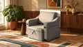 Trivelle simili cuir gris éléphant, mode fauteuil